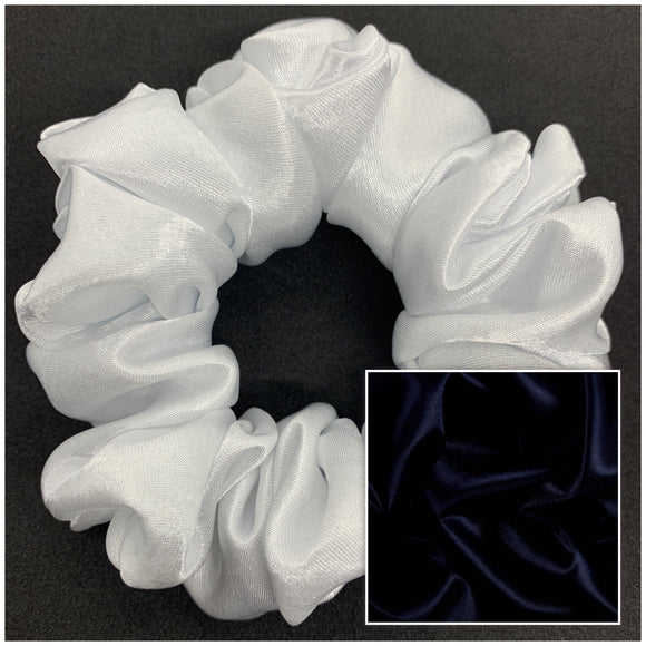 Midnight Satin Scrunchie