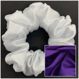 Purple Satin Scrunchie