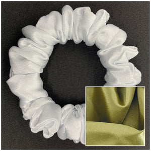 Light Olive Satin Mini Scrunchie