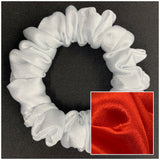 Red Satin Mini Scrunchie