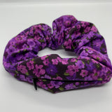 Dark Purple Ombre Zipper Scrunchie