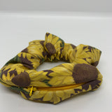 Huge Sunflowers Zipper Scrunchie