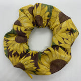 Huge Sunflowers Zipper Scrunchie