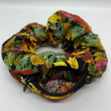 Maple Leaves Zipper Scrunchie