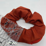 Burnt Orange Zipper Scrunchie