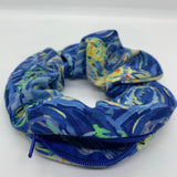 Starry Night Zipper Scrunchie