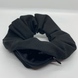 Black Zipper Scrunchie