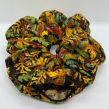 Maple Leaves Oversized Zipper Scrunchie