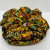 Maple Leaves Oversized Zipper Scrunchie