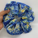 Starry Night Oversized Zipper Scrunchie