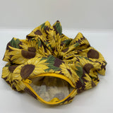 Huge Sunflowers Oversized Zipper Scrunchie