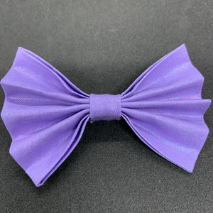 Hair Bow Purple Holographic