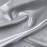 Silver Satin Mini Scrunchie