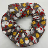 Chickens and Eggs Zipper Scrunchie