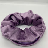 Lilac Velvet Zipper Scrunchie