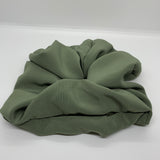 Crepe Silk Sage Oversized Zipper Scrunchie