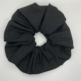 Black Oversized Zipper Scrunchie