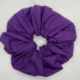 Purple Oversized Zipper Scrunchie