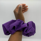 Purple Oversized Zipper Scrunchie