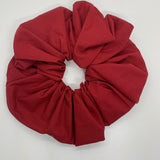 Red Oversized Zipper Scrunchie