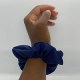 Blue Zipper Scrunchie