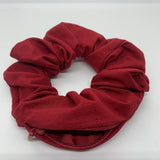 Red Zipper Scrunchie