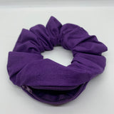 Lilac Velvet Zipper Scrunchie