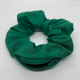 Green Zipper Scrunchie