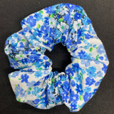 Light Blue Ombre Zipper Scrunchie