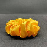 Yellow Satin Scrunchie