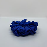 Sapphire Satin Scrunchie