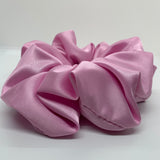 Dark Pink Satin Oversized Scrunchie