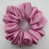 Dark Pink Satin Scrunchie