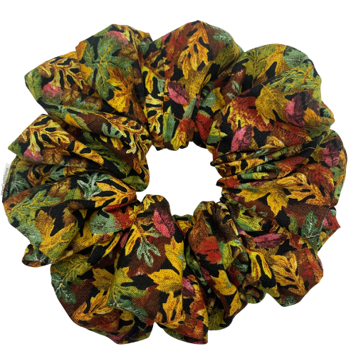 Maple Leaves Oversized Scrunchie