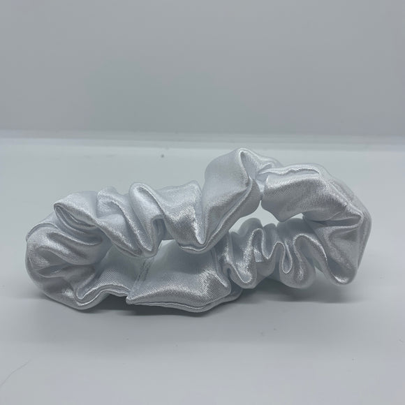 White Satin Ultra Thick Scrunchie