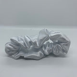 White Satin Ultra Thick Scrunchie