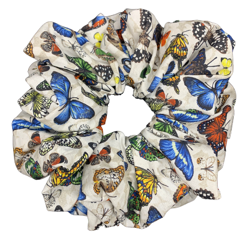 Light Butterflies Oversized Scrunchie