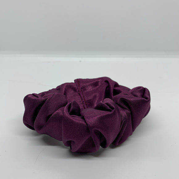 Plum Satin Ultra Thick Scrunchie