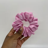 Dark Pink Satin Scrunchie