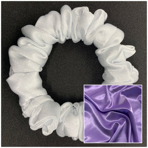 Lilac Satin Mini Scrunchie