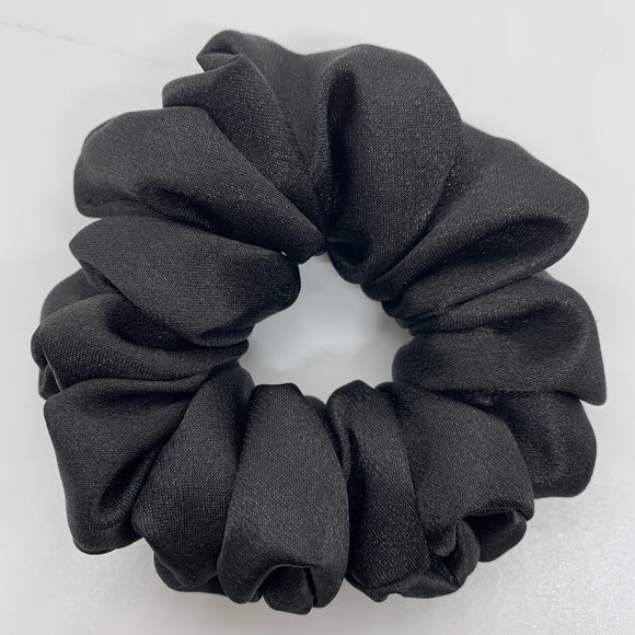 Black Satin Scrunchie