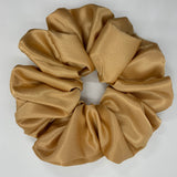 Orange Gold Satin Oversized Scrunchie