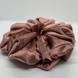 Rose Gold Thick Velvet Oversized Scrunchies