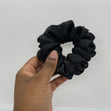 Black Satin Scrunchie