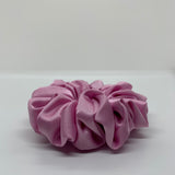 Dark Pink Satin Scrunchie