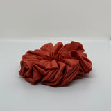 Burnt Orange Satin Scrunchie