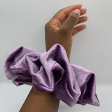 Lilac Thick Velvet Oversized Scrunchies