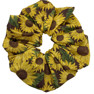 Huge Sunflowers Oversized Scrunchie