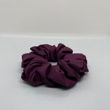 Plum Satin Scrunchie