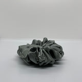 Gray Satin Scrunchie